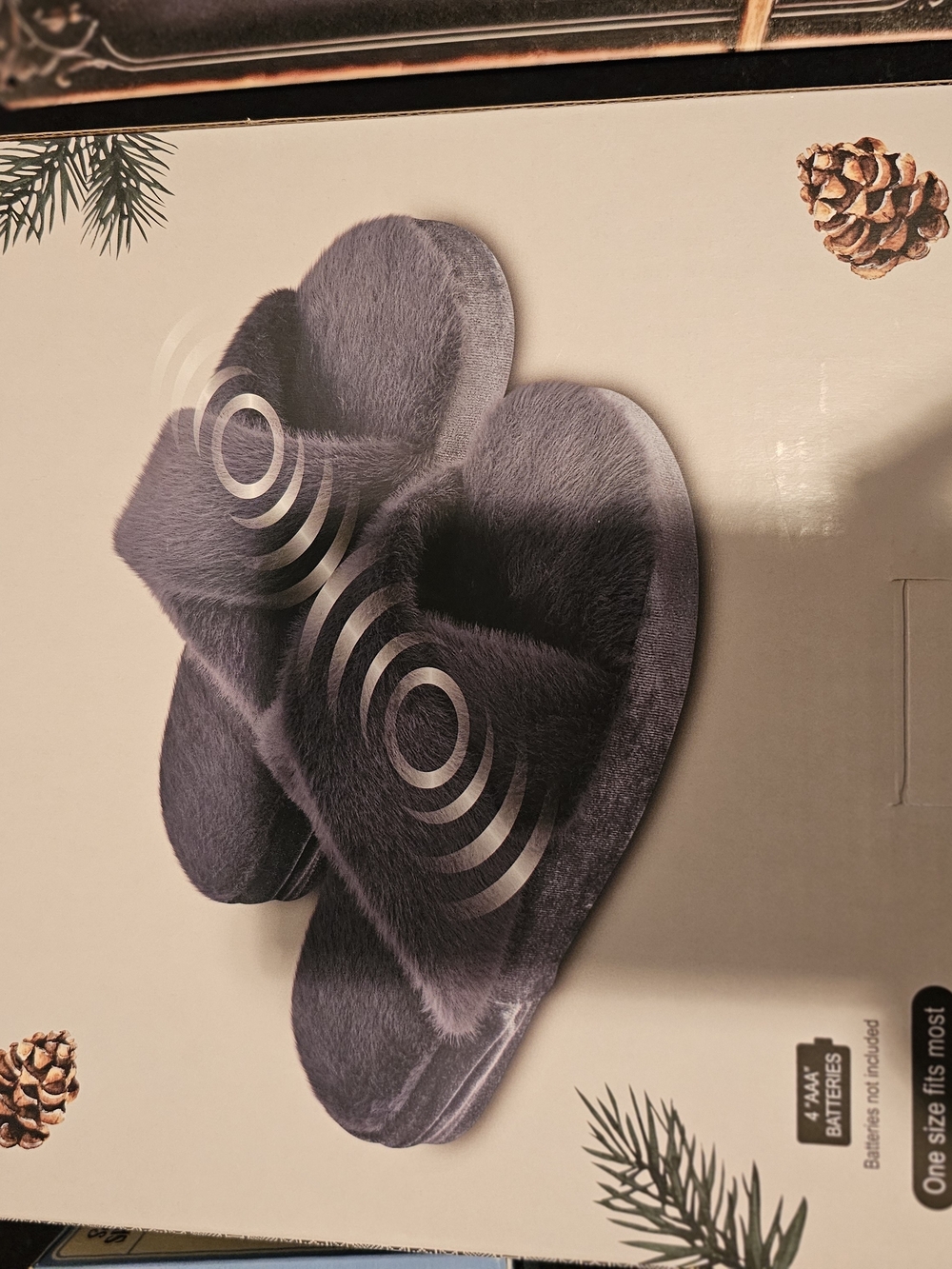 Memory Foam Massaging Slippers With Vibration